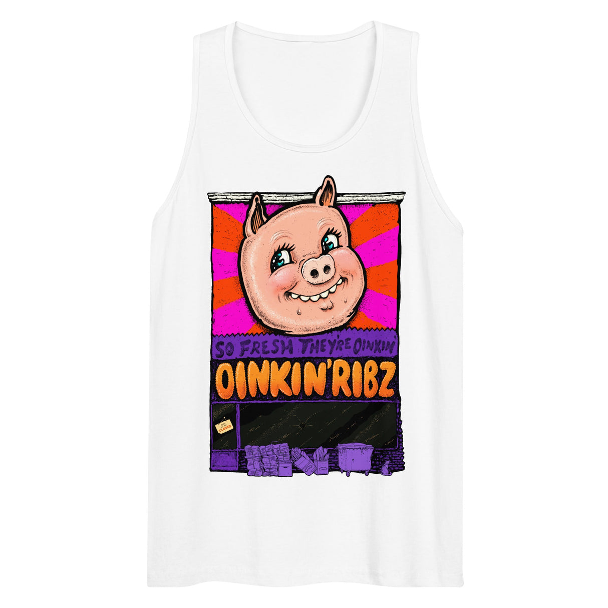 Oinkin Ribs (Tank Top)-Tank Top-Swish Embassy