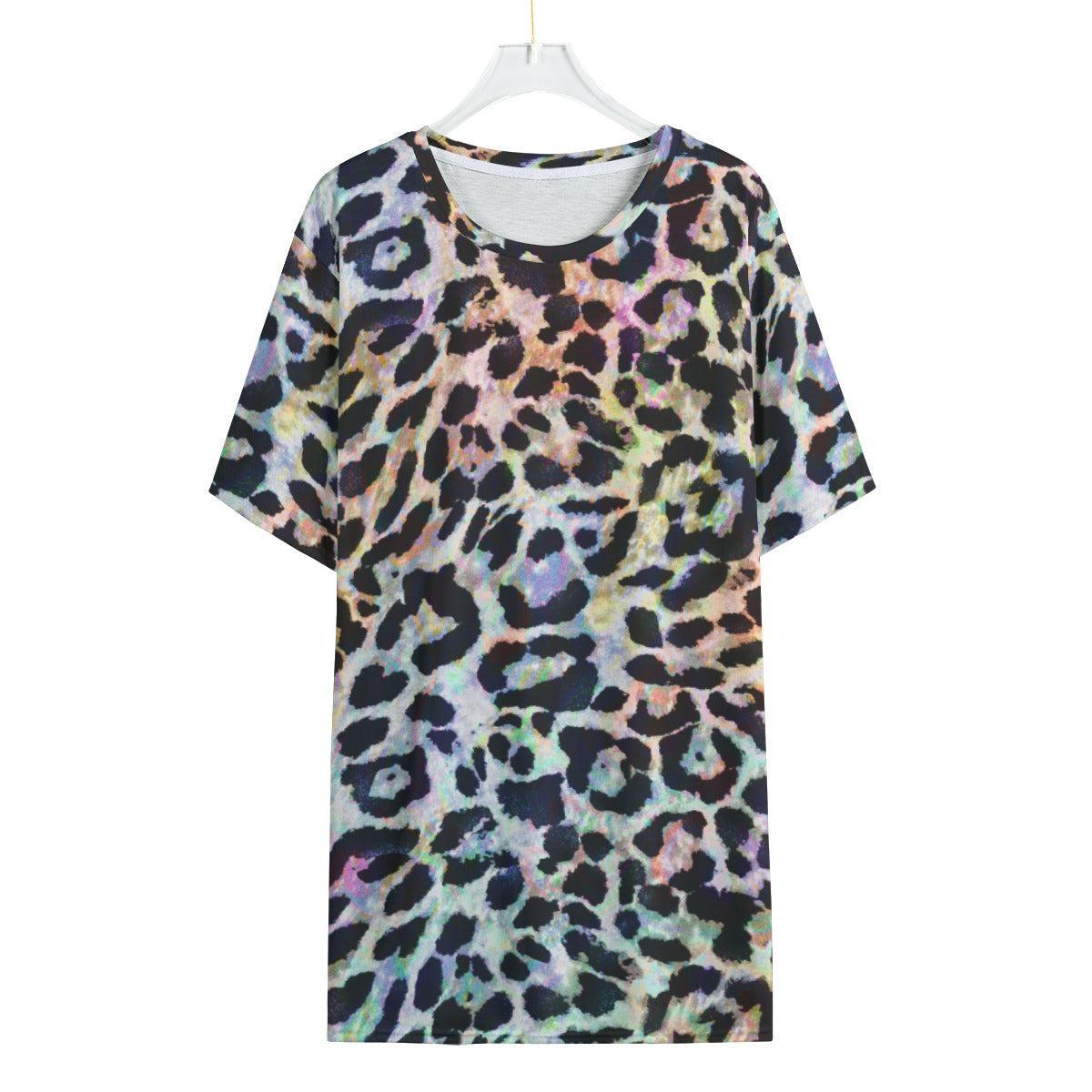 Rainbow Leopard (Allover T-Shirt)-Allover T-Shirt-Swish Embassy