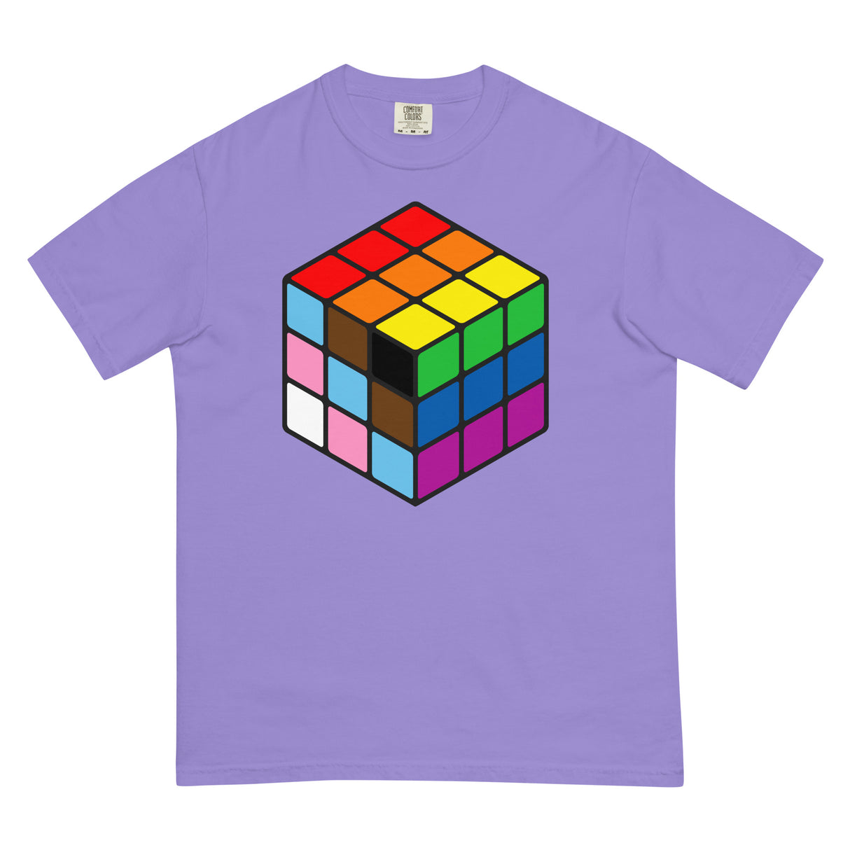 Rubik's Pride (Boxy Tee)-Boxy T-Shirt-Swish Embassy