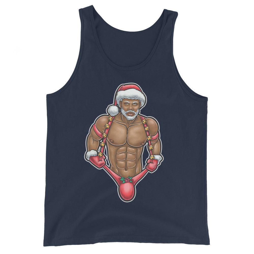 Santa's Packing Too (Tank Top)-Christmas Tank Tops-Swish Embassy