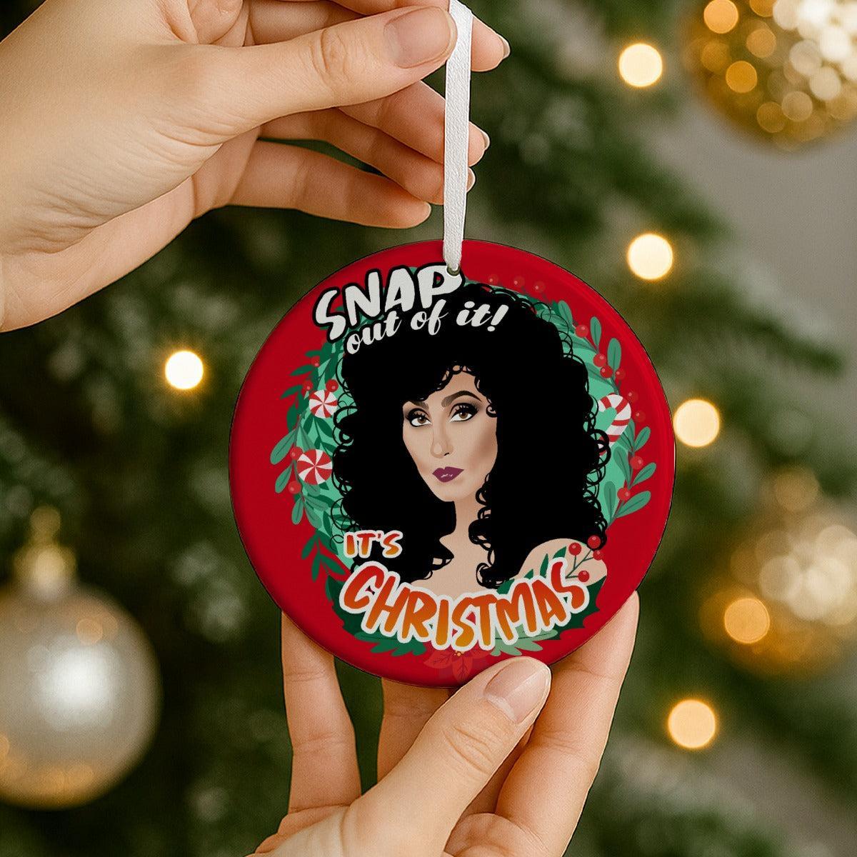 Snap Out of It It's XMas (Ceramic Holiday Keepsake)-Ceramic Holiday Keepsake-Swish Embassy