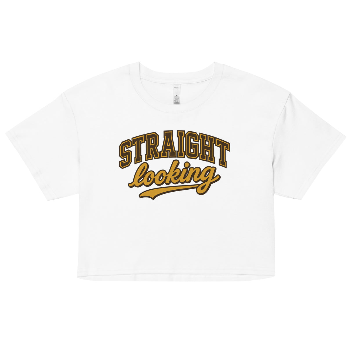 Straight Looking (Crop Top)-Crop Top-Swish Embassy
