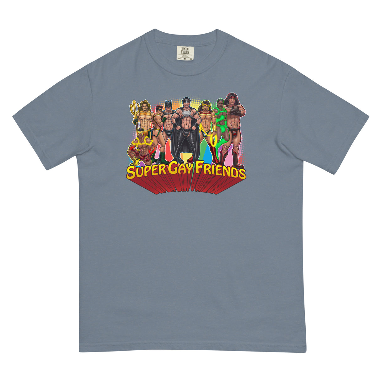Supergay Friends (Boxy Tee)-Boxy T-Shirt-Swish Embassy
