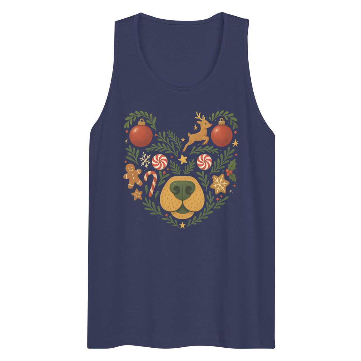 Winter Bear (Tank top)-Christmas Tank Tops-Swish Embassy