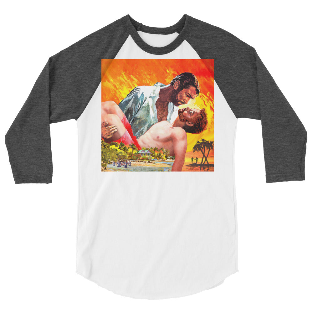 The Wind Done Already Had Herses (Raglan) - White/Heather Charcoal