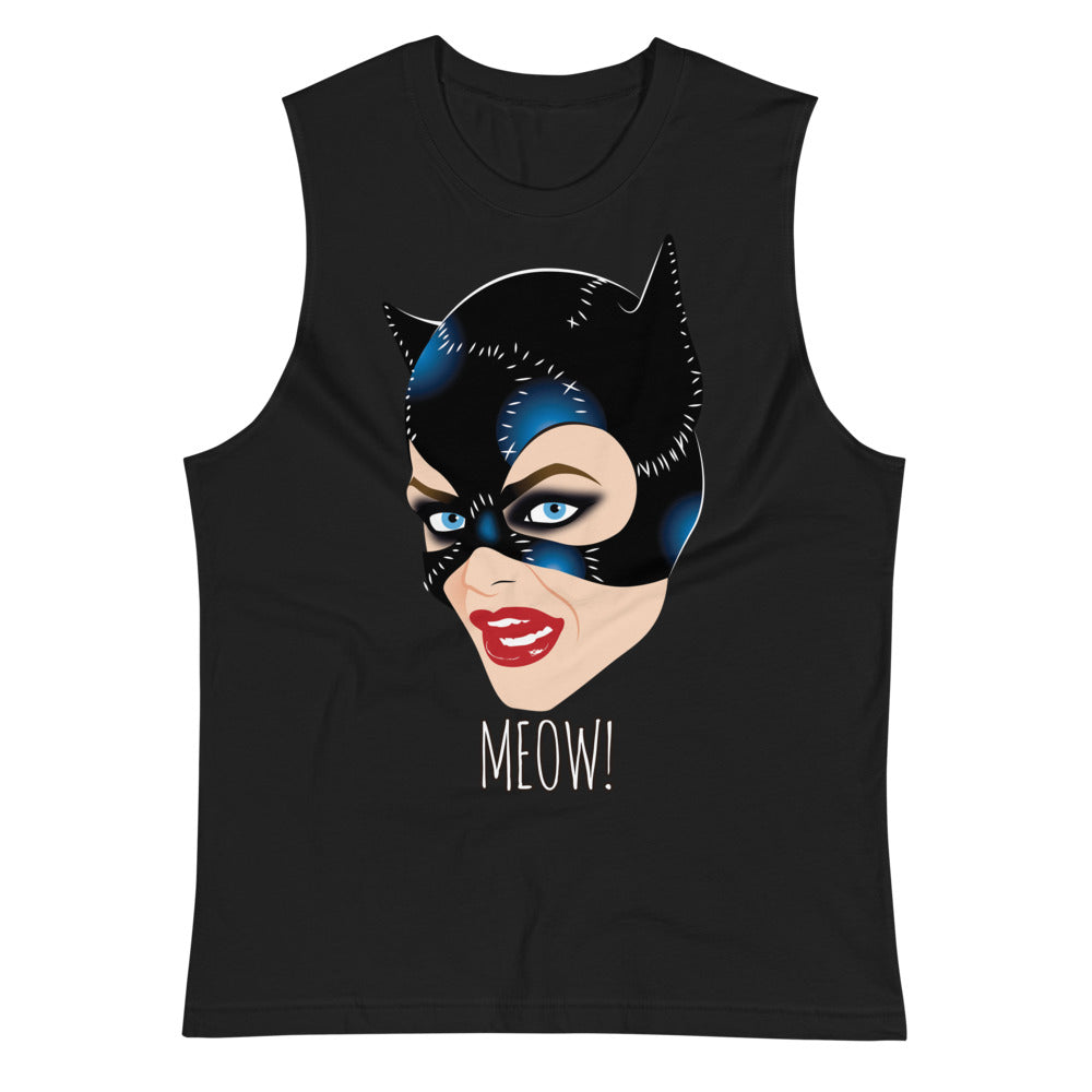 Meow (Muscle Shirt) - Black