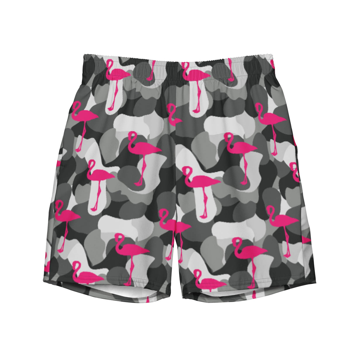 Battle Flamingo (Swim Trunks)-Swim Trunks-Swish Embassy