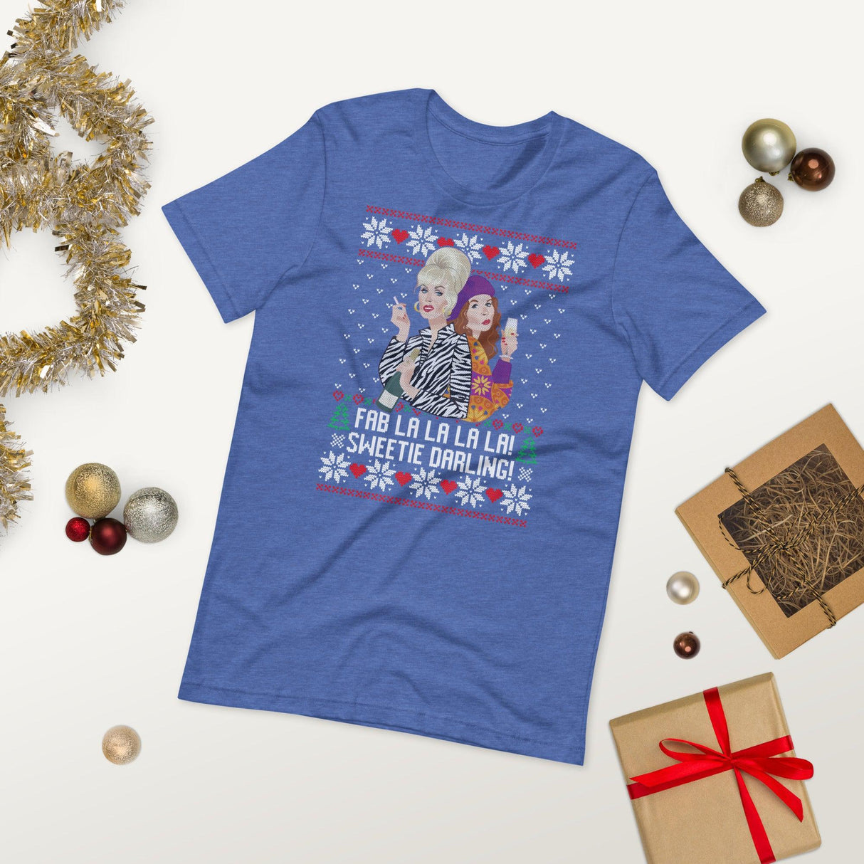 Fab La La La La (Ugly Christmas)-T-Shirts-Swish Embassy