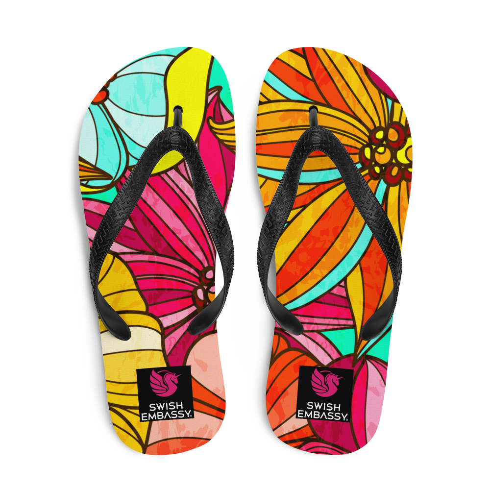 Festive Flower (Flip Flops)-Swish Embassy