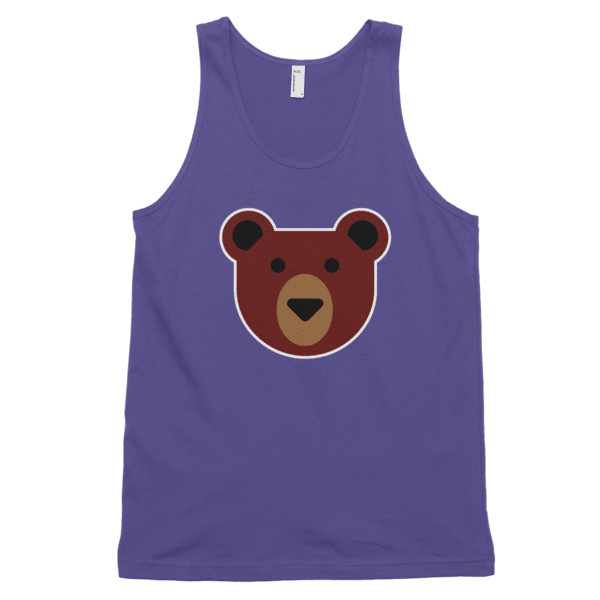 Flat Bear (Tank)-Tank Top-Swish Embassy