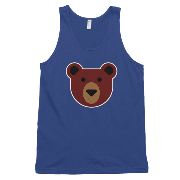 Flat Bear (Tank)-Tank Top-Swish Embassy