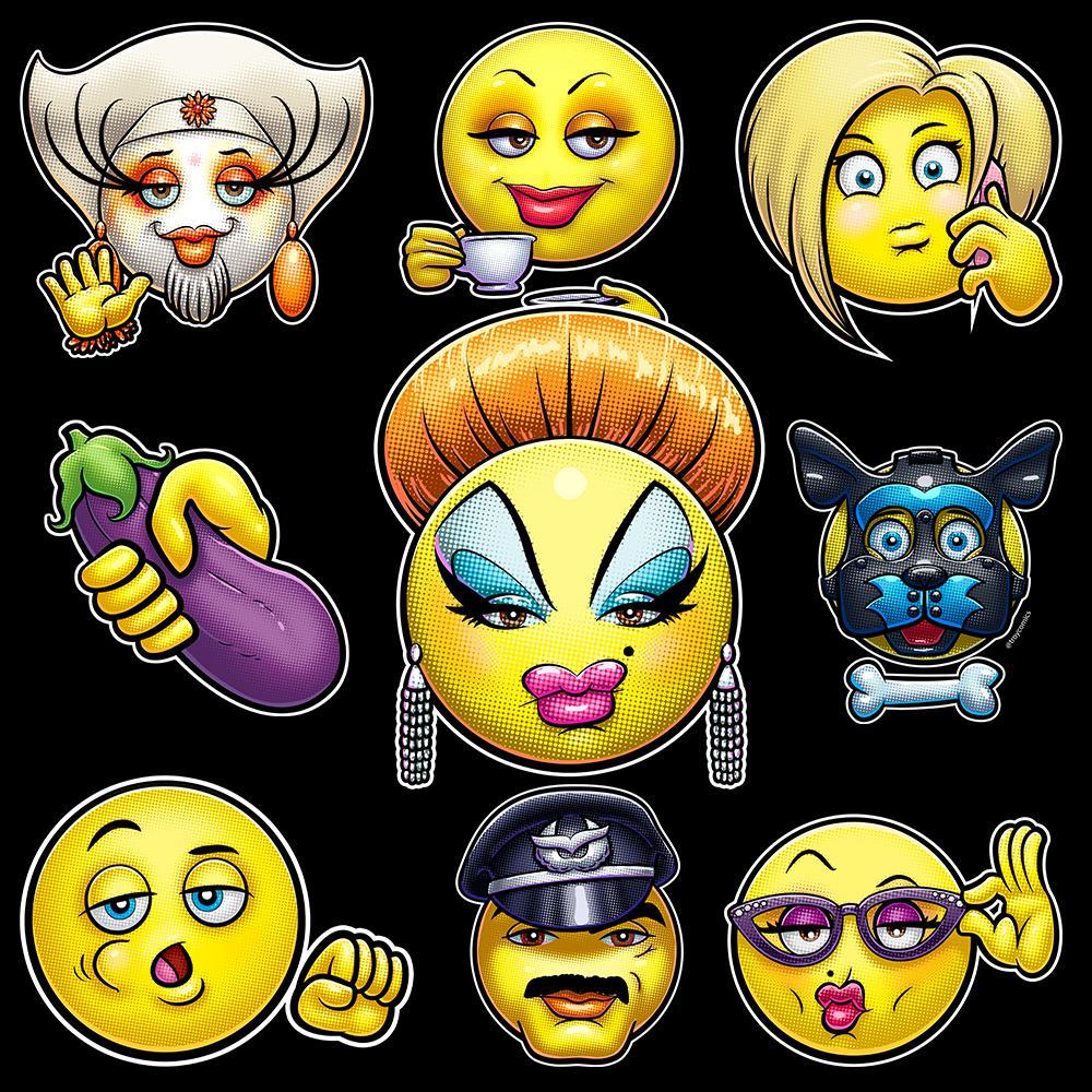 Gaymojis (Select Design)-T-Shirts-Swish Embassy