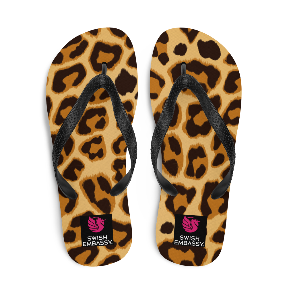 Leopard (Flip Flops)-Flip Flops-Swish Embassy