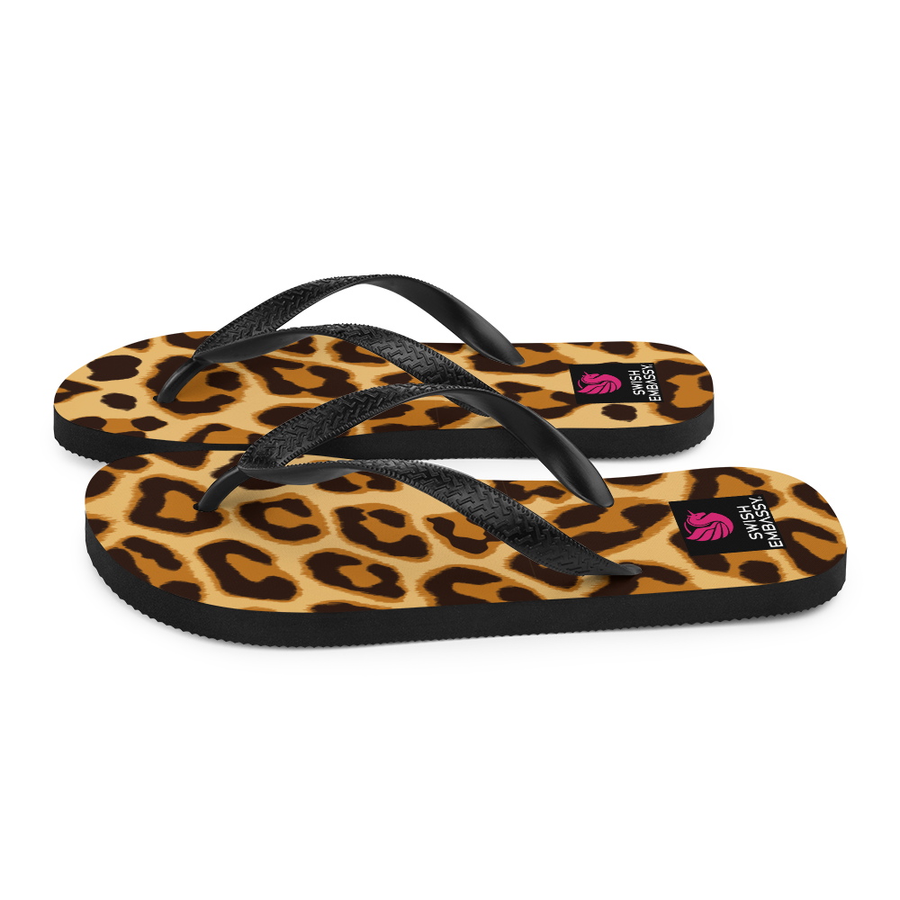 Leopard (Flip Flops)-Flip Flops-Swish Embassy