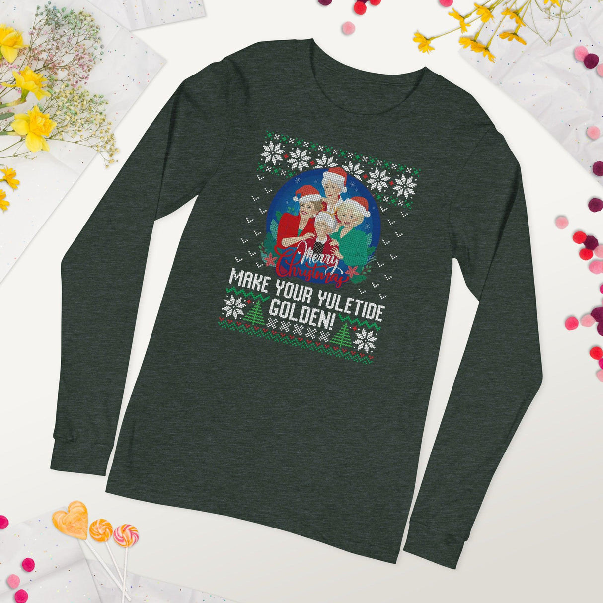 Make Your Yuletide Golden (Ugly Christmas)-T-Shirts-Swish Embassy