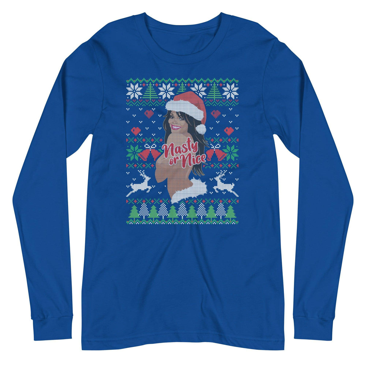 Nasty or Nice (Ugly Christmas)-Christmas T-Shirts-Swish Embassy