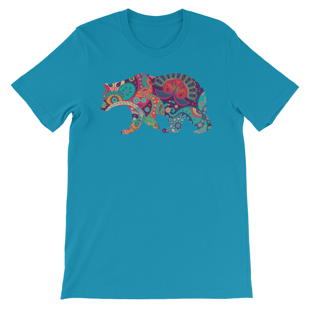Paisley Bear-T-Shirts-Swish Embassy