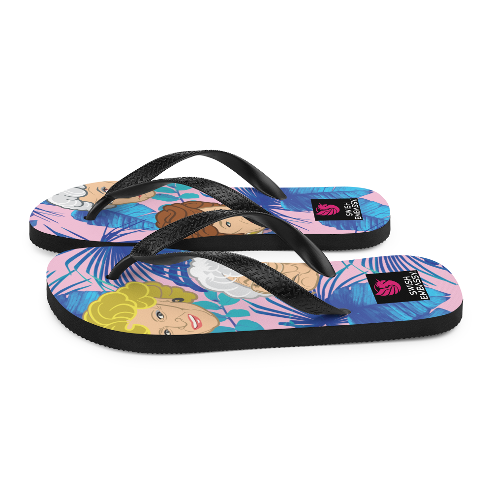 Stay Golden (Flip Flops)-Flip Flops-Swish Embassy