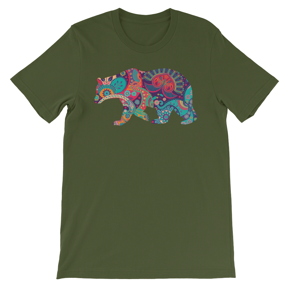 Paisley Bear-T-Shirts-Swish Embassy
