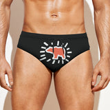 All-over print Men'S Drawstring Swim Briefs