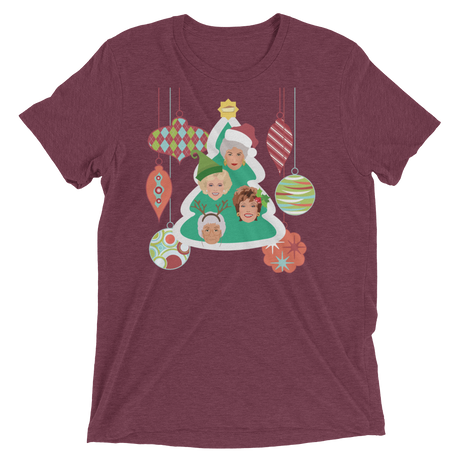 A Golden Christmas (Triblend)-Triblend T-Shirt-Swish Embassy