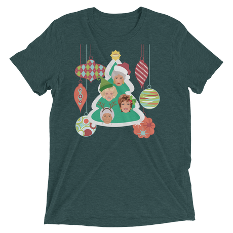 A Golden Christmas (Triblend)-Triblend T-Shirt-Swish Embassy