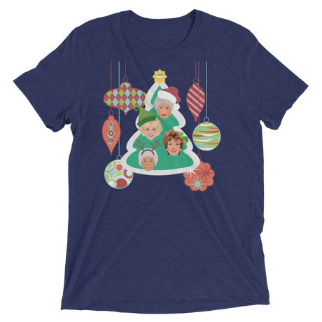 A Golden Christmas (Triblend)-Triblend T-Shirt-Swish Embassy