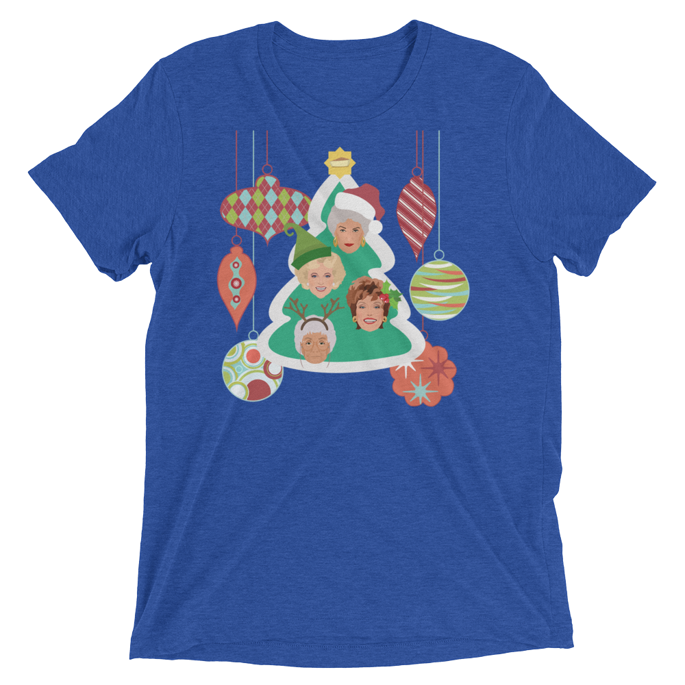 A Golden Christmas (Triblend)-Triblend T-Shirt-Swish Embassy