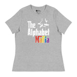 Alphabet Mafia (Women's Relaxed T-Shirt)-Women's T-Shirts-Swish Embassy