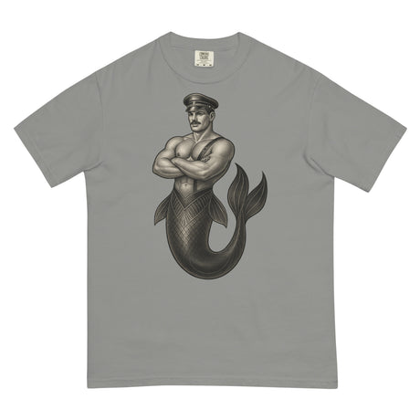 Art Deco Merman (Boxy Tee)-Boxy T-Shirt-Swish Embassy