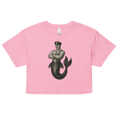 Art Deco Merman (Crop Top)-Crop Top-Swish Embassy