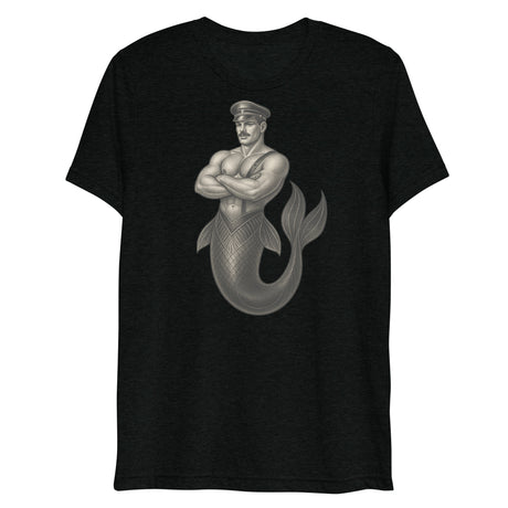 Art Deco Merman (Triblend)-Triblend T-Shirt-Swish Embassy