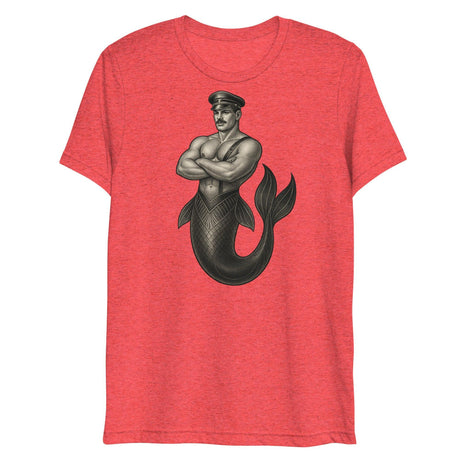 Art Deco Merman (Triblend)-Triblend T-Shirt-Swish Embassy