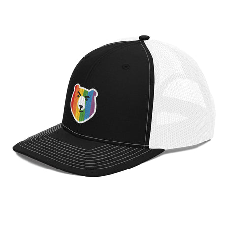 Bear Face Rainbow (Trucker Cap)-Headwear-Swish Embassy