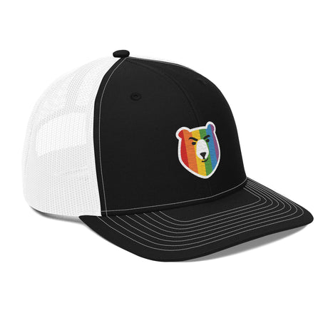 Bear Face Rainbow (Trucker Cap)-Headwear-Swish Embassy