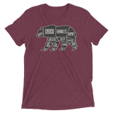 Bear's Anatomy (Triblend)-Triblend T-Shirt-Swish Embassy