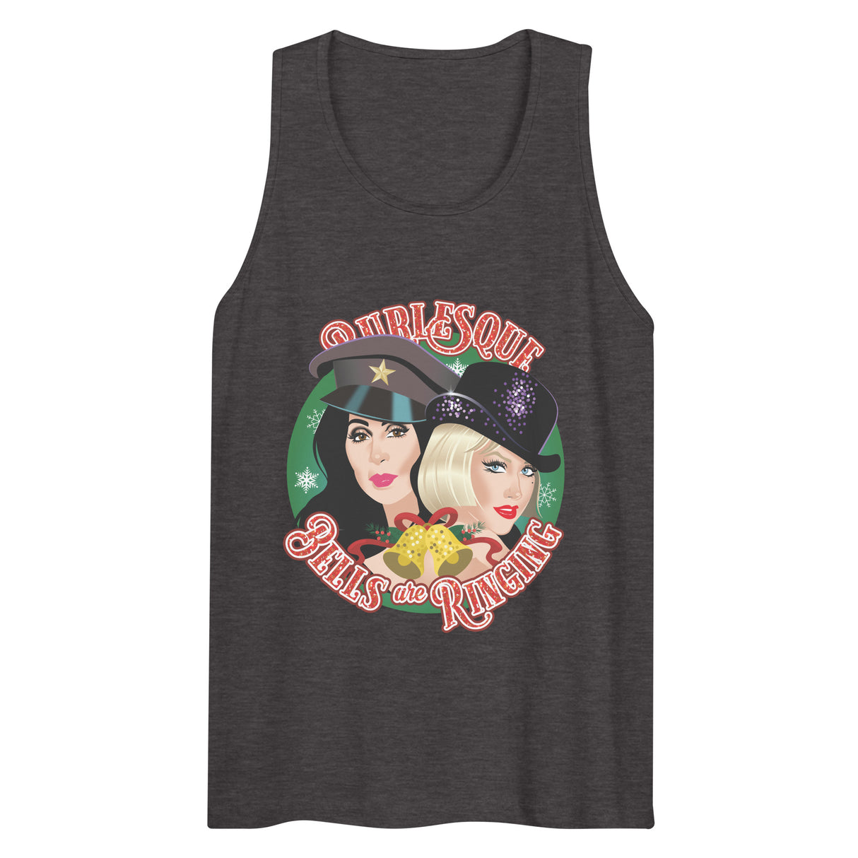 Bells are Ringing (Tank Top)-Christmas Tank Tops-Swish Embassy