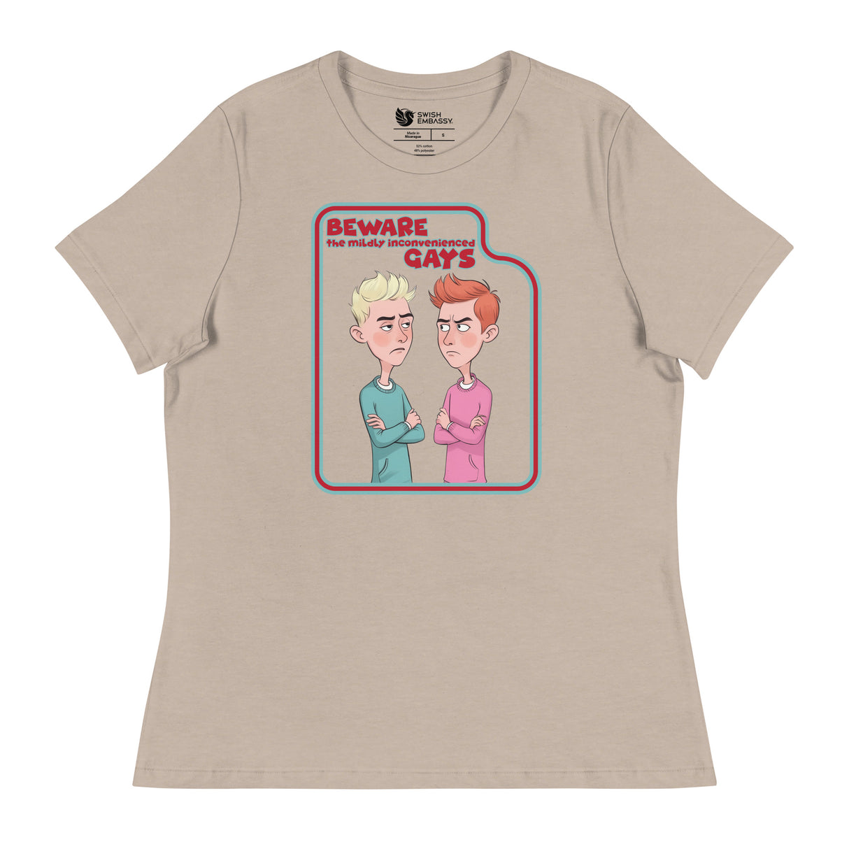 Beware the Gays (Women's Relaxed T-Shirt)-Women's T-Shirts-Swish Embassy