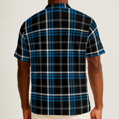 Black Check (Cotton Button Shirt)-Cotton Button Shirt-Swish Embassy