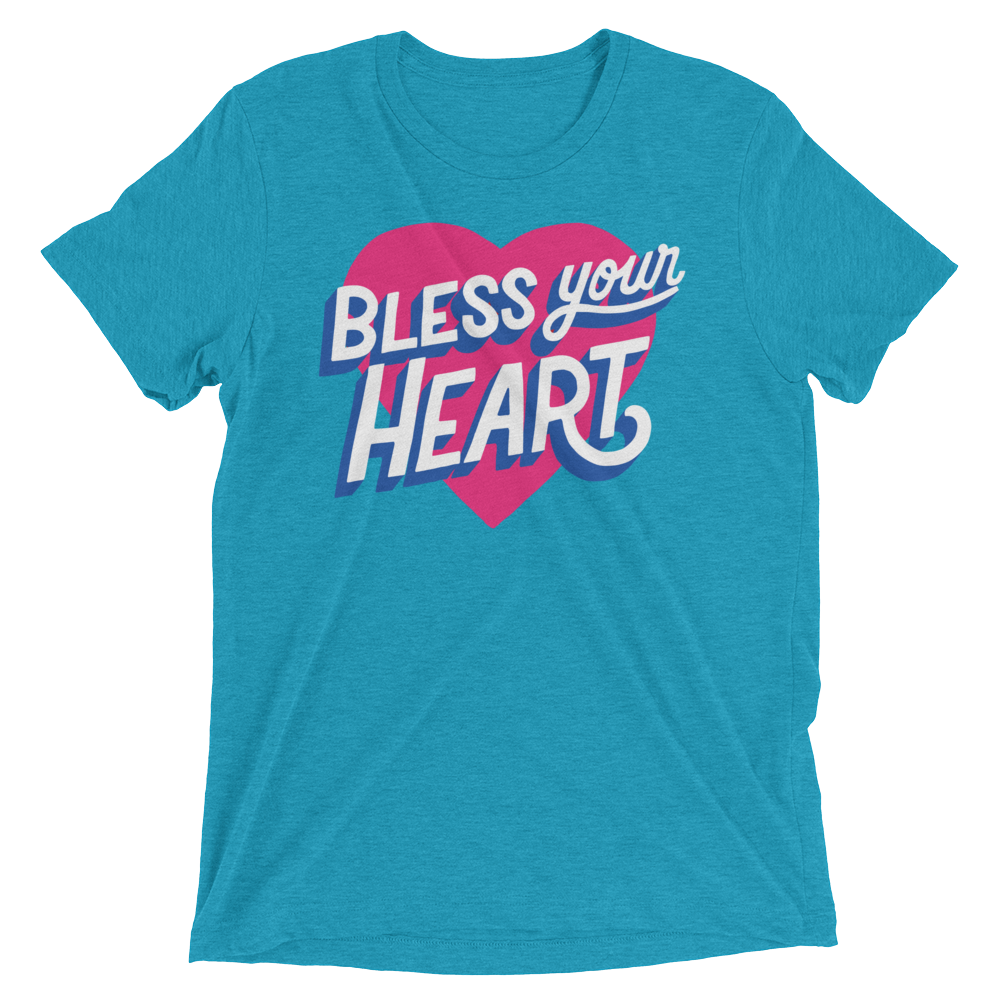 Bless Your Heart (Triblend)-Triblend T-Shirt-Swish Embassy