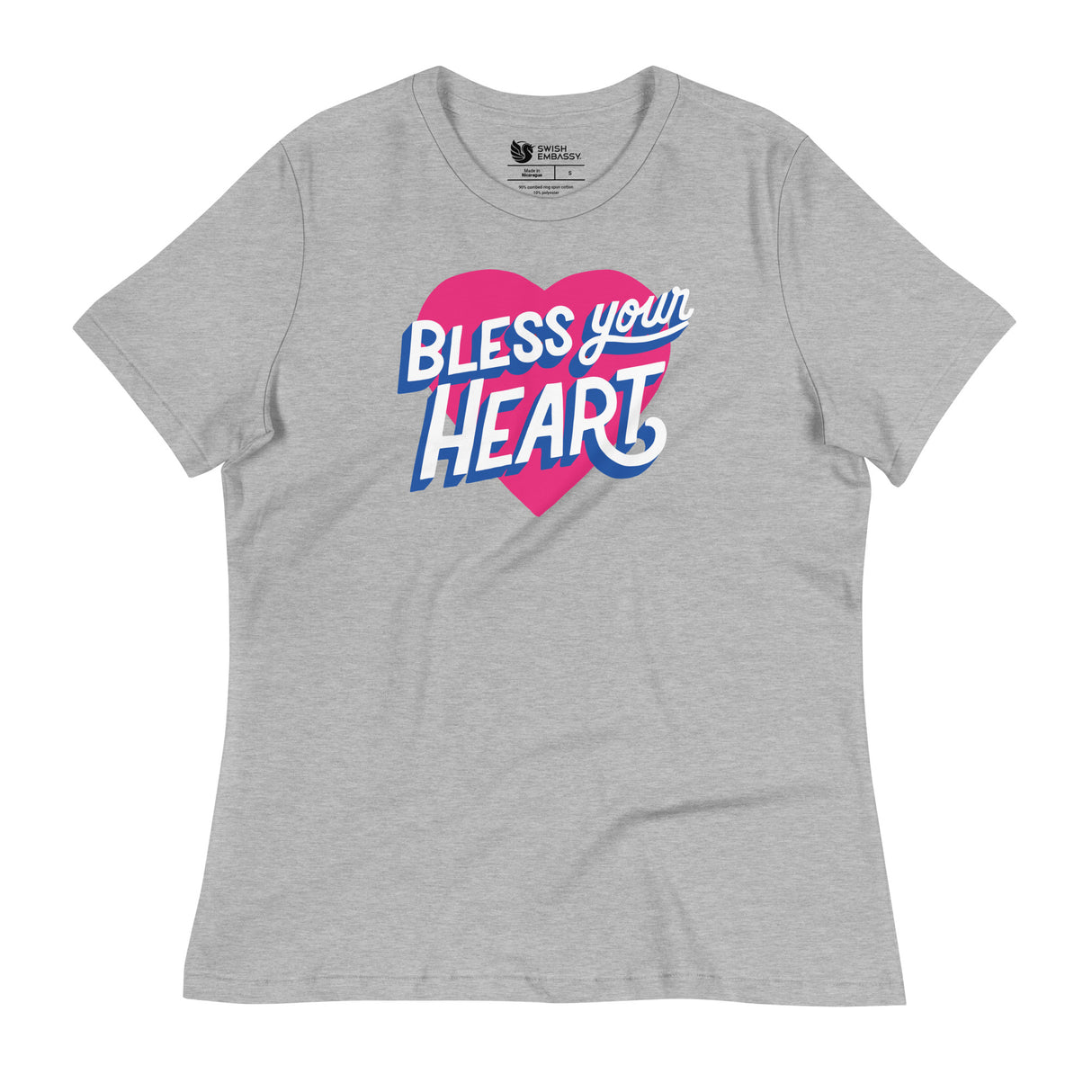 Bless Your Heart (Women's Relaxed T-Shirt)-Women's T-Shirts-Swish Embassy
