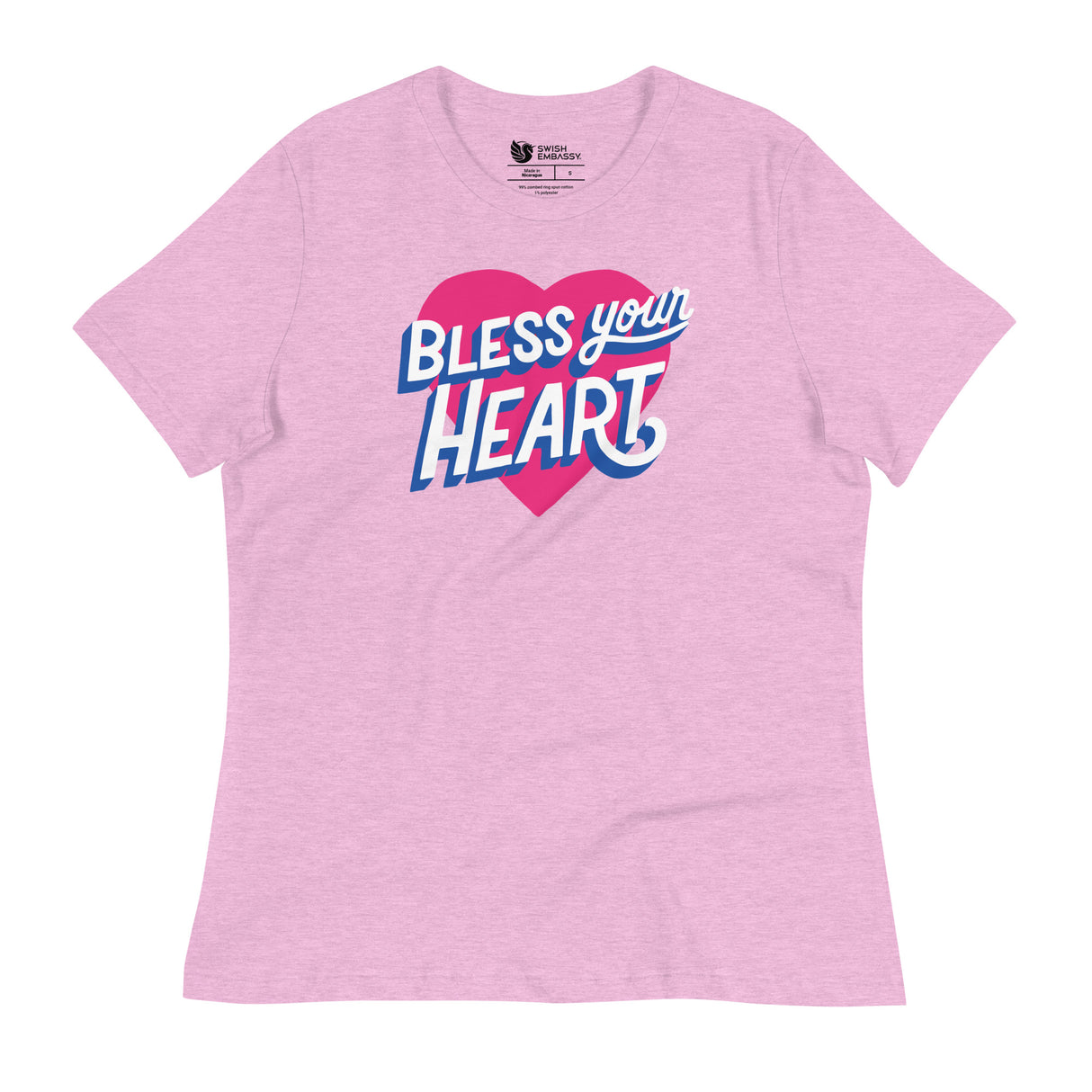 Bless Your Heart (Women's Relaxed T-Shirt)-Women's T-Shirts-Swish Embassy