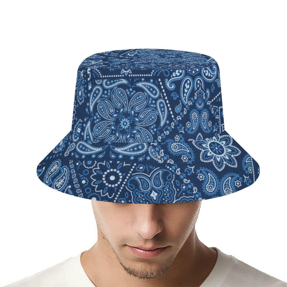 Blue Hanky (Allover Bucket Hat)-Allover Bucket Hat-Swish Embassy