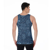 Blue Hanky (Allover Tank Top)-Allover Tank Top-Swish Embassy
