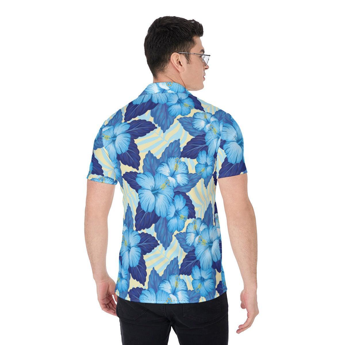 Blue Hawaii (Button Shirt)-Button Shirt-Swish Embassy