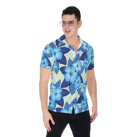 Blue Hawaii (Button Shirt)-Button Shirt-Swish Embassy