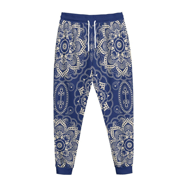 Blue Mendala (AOP Sweatpants)-AOP Sweatpants-Swish Embassy