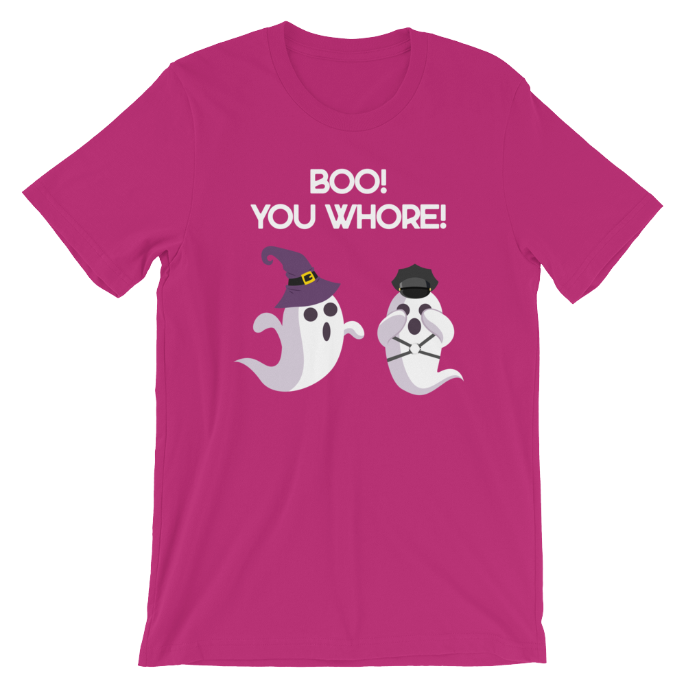 Boo! You Whore!-Halloween T-Shirt-Swish Embassy