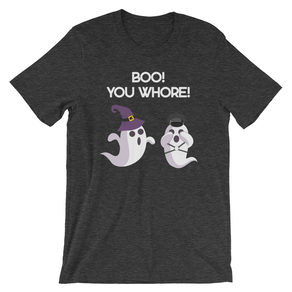 Boo! You Whore!-Halloween T-Shirt-Swish Embassy