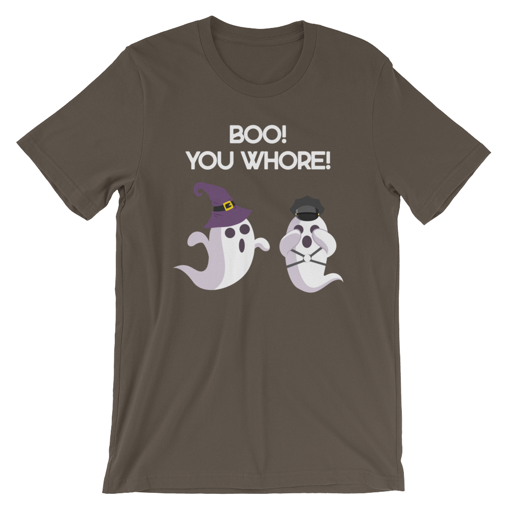 Boo! You Whore!-Halloween T-Shirt-Swish Embassy